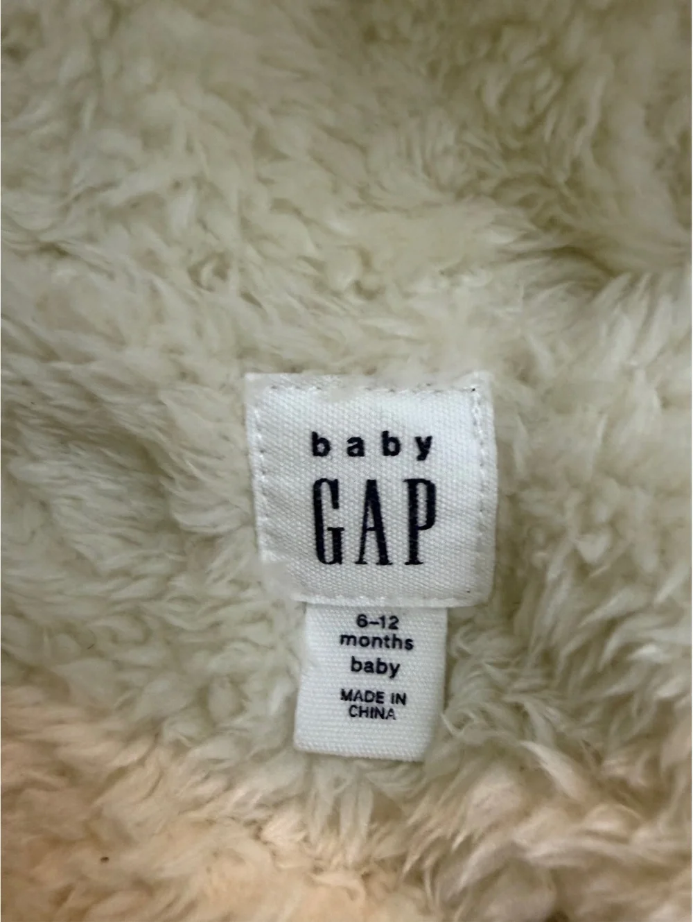 Baby Gap cream hooded bunting snowsuit